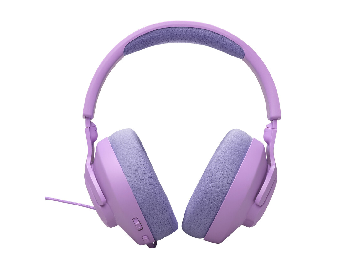 JBL Quantum 100 M2, kabelgebundenes Over-Ear-Gaming-Headset mit Mikrofon, lila