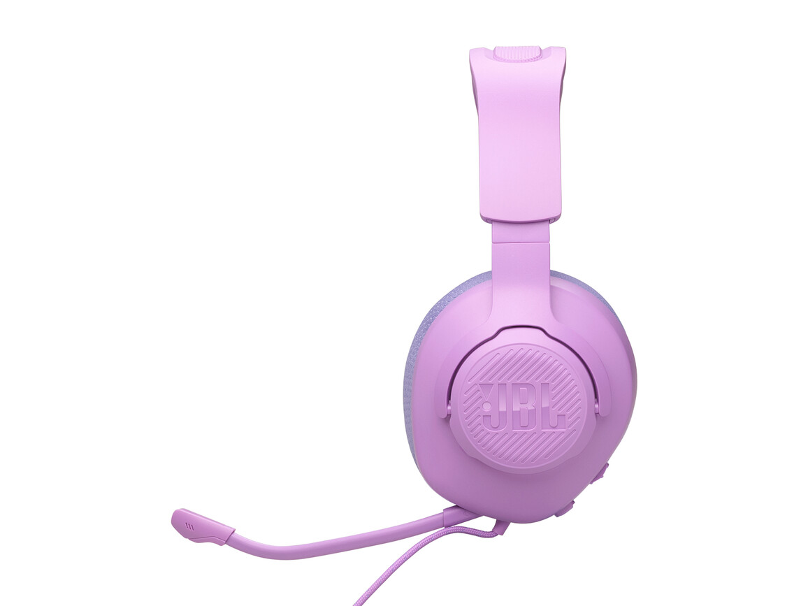 JBL Quantum 100 M2, kabelgebundenes Over-Ear-Gaming-Headset mit Mikrofon, lila