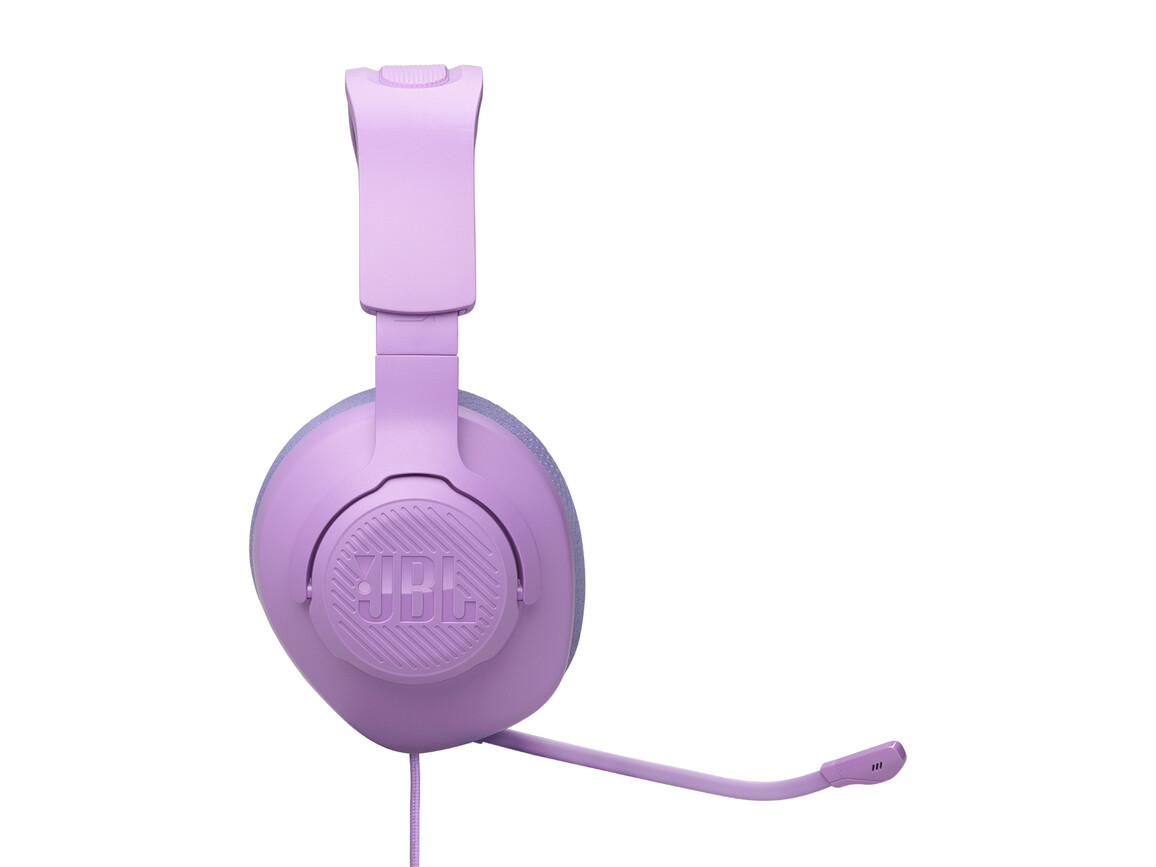 JBL Quantum 100 M2, kabelgebundenes Over-Ear-Gaming-Headset mit Mikrofon, lila