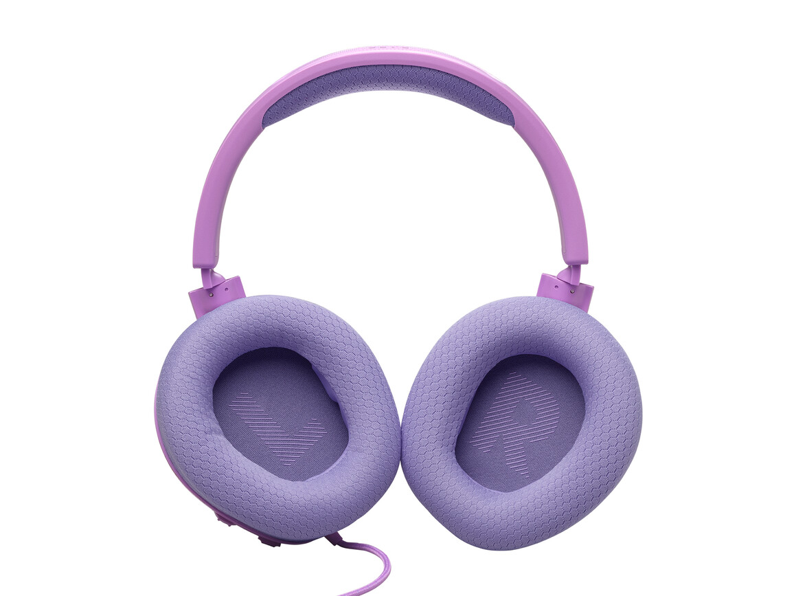 JBL Quantum 100 M2, kabelgebundenes Over-Ear-Gaming-Headset mit Mikrofon, lila