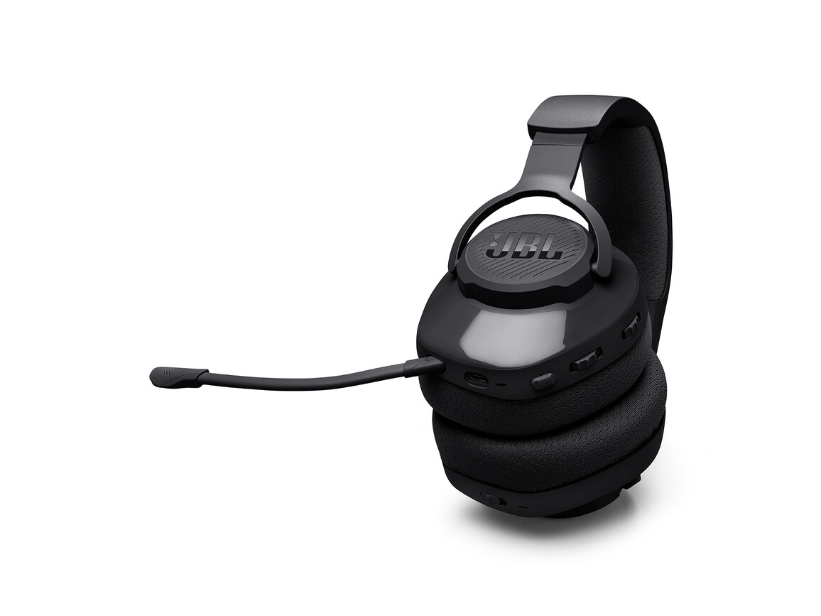 JBL Quantum 360, kabelloses Over-Ear-Gaming-Headset mit Mikrofon, schwarz