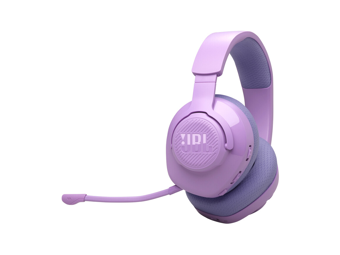 JBL Quantum 360, kabelloses Over-Ear-Gaming-Headset mit Mikrofon, lila