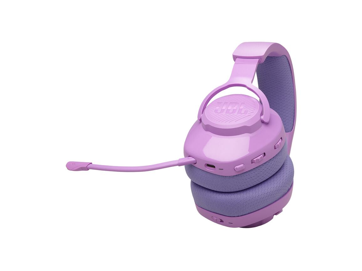 JBL Quantum 360, kabelloses Over-Ear-Gaming-Headset mit Mikrofon, lila