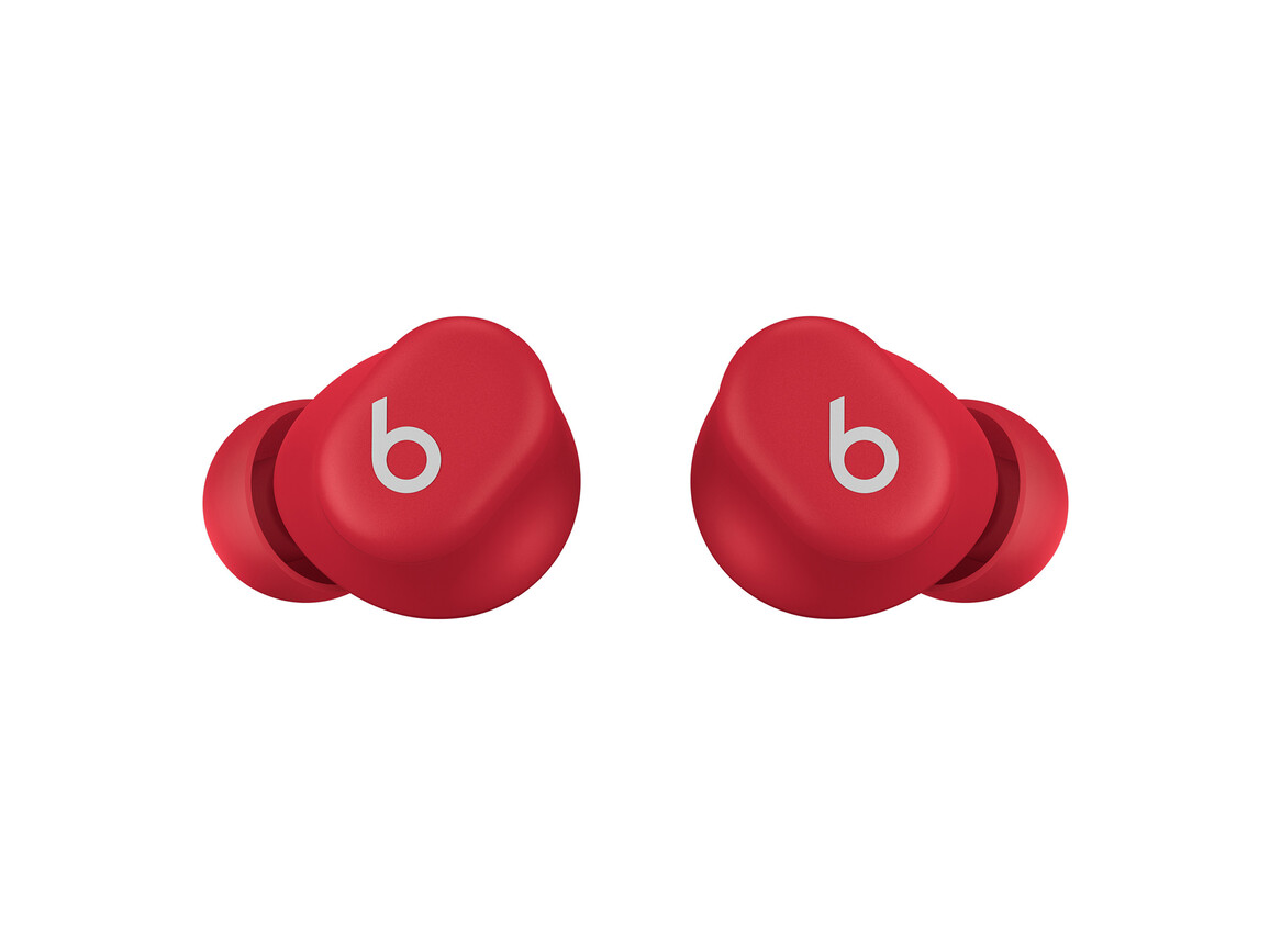Beats Solo Buds, komplett kabellose In-Ear Kopfhörer, transparent rot