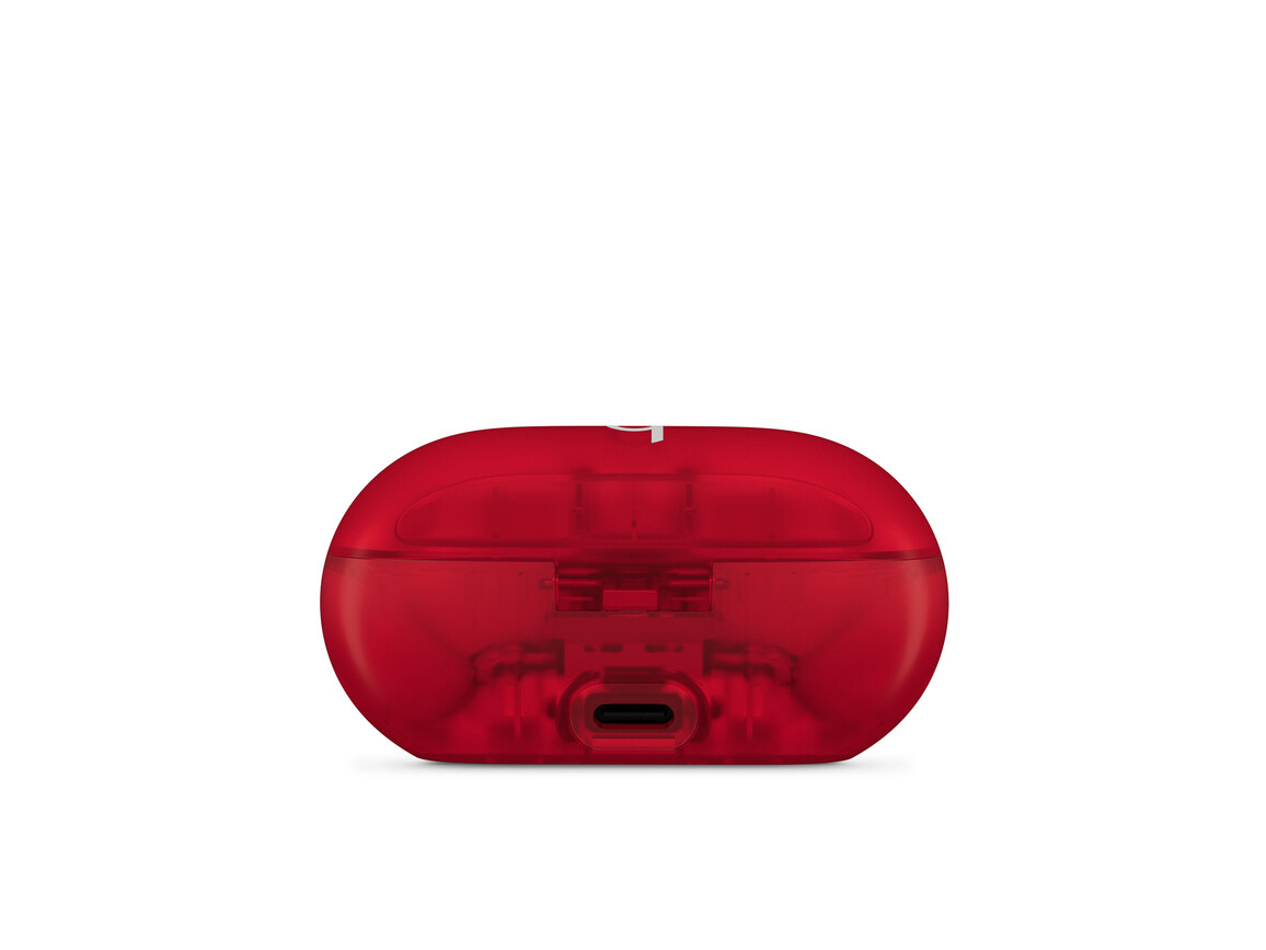 Beats Solo Buds, komplett kabellose In-Ear Kopfhörer, transparent rot