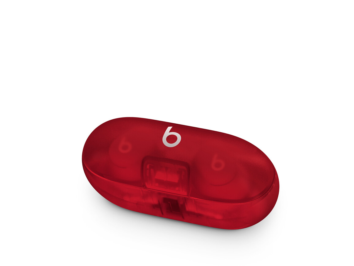 Beats Solo Buds, komplett kabellose In-Ear Kopfhörer, transparent rot