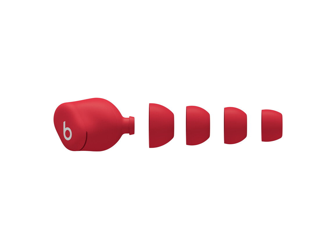 Beats Solo Buds, komplett kabellose In-Ear Kopfhörer, transparent rot
