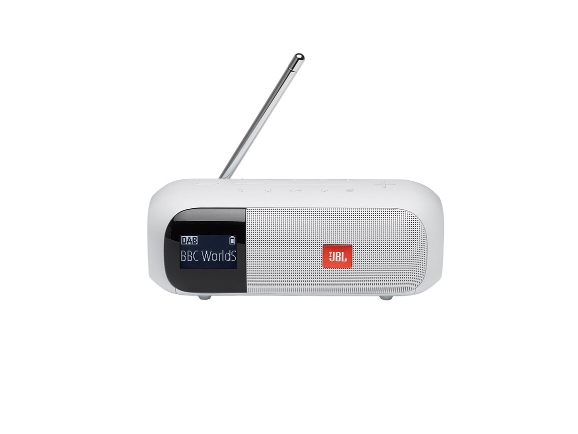 JBL Tuner2, Bluetooth-Lautsprecher mit Radio, weiß