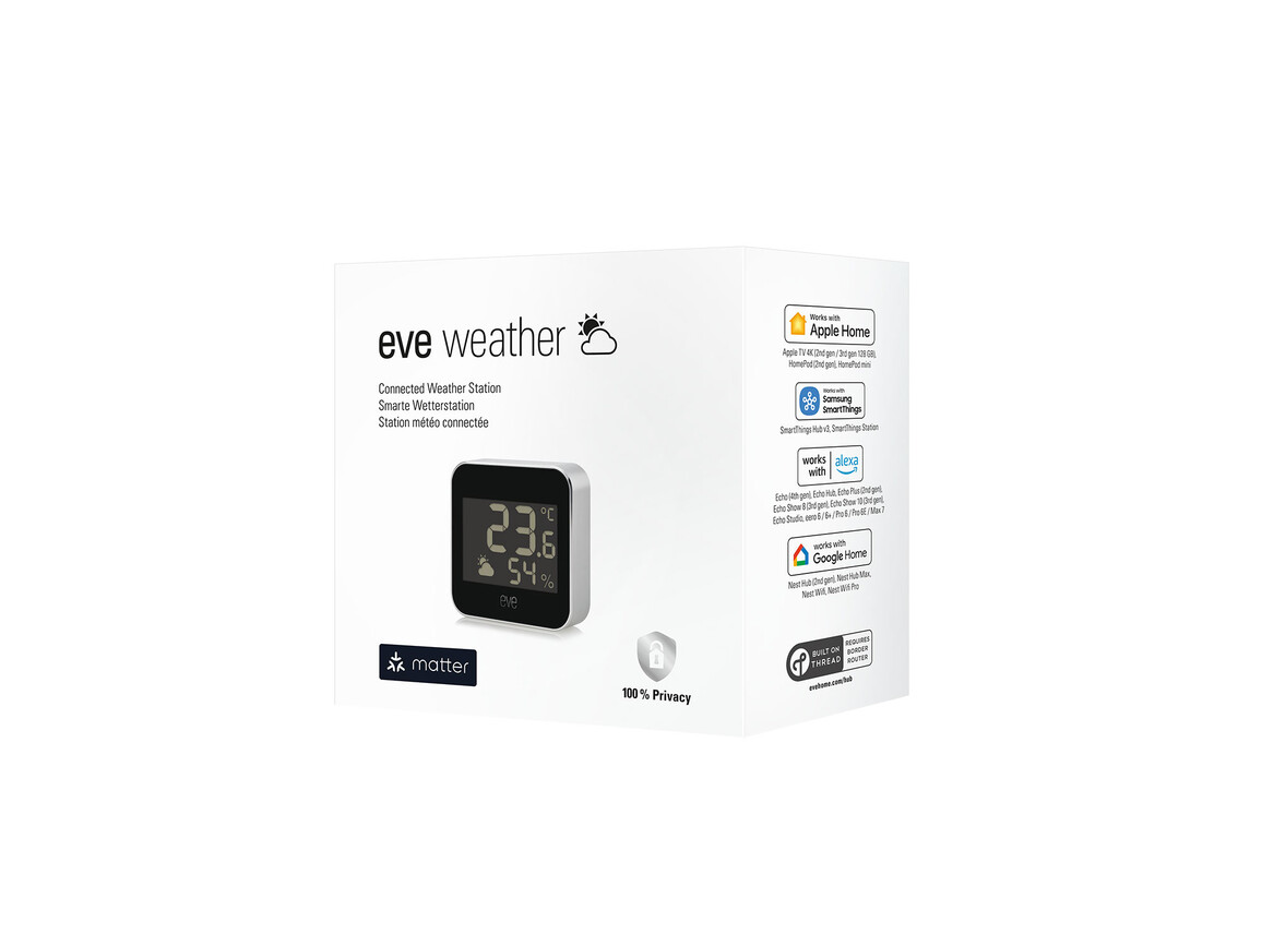 Eve Weather Matter, smarte Wetterstation