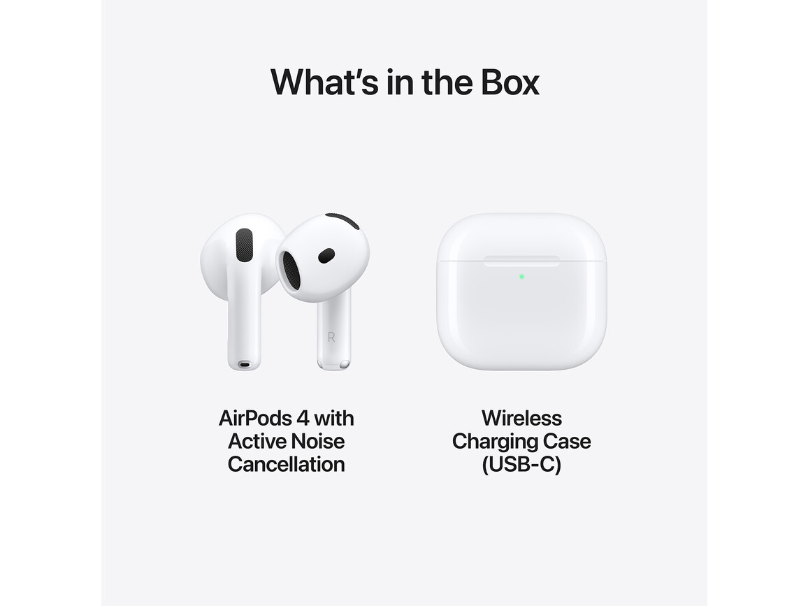 Apple AirPods 4 mit aktiver Geräuschunterdrückung