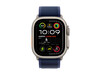 Apple Watch 49mm Trail-Loop, blau - S/M - Gehäusefarbe natur