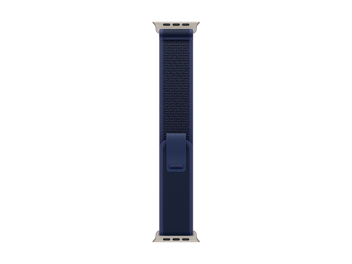 Apple Watch 49mm Trail-Loop, blau - M/L - Gehäusefarbe natur