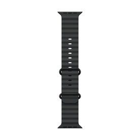 Apple Watch 49mm Ocean-Armband, schwarz - Gehäusefarbe schwarz