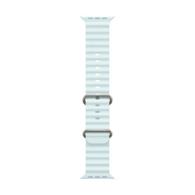 Apple Watch 49mm Ocean-Armband, kristallblau - Gehäusefarbe schwarz