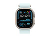 Apple Watch 49mm Ocean-Armband, kristallblau - Gehäusefarbe schwarz