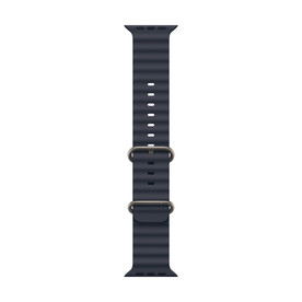 Apple Watch 49mm Ocean-Armband, blau - Gehäusefarbe schwarz