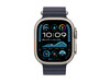 Apple Watch 49mm Ocean-Armband, blau - Gehäusefarbe schwarz