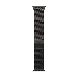 Apple Watch 49mm Milanaise Armband, Titan schwarz - small