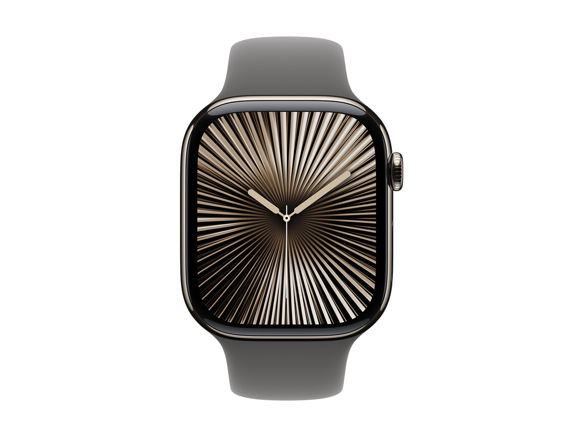 Apple Watch 46mm Sportarmband, steingrau - S/M