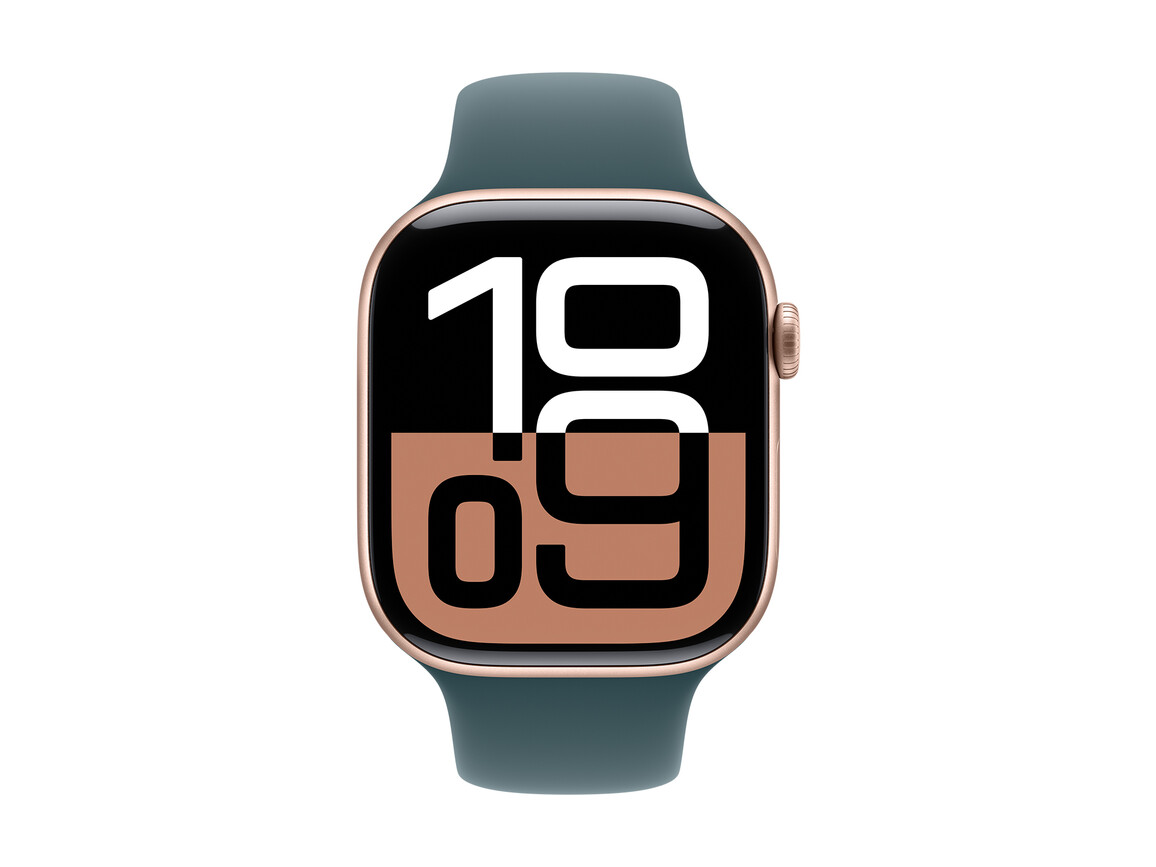 Apple Watch 46mm Sportarmband, seegrün - S/M