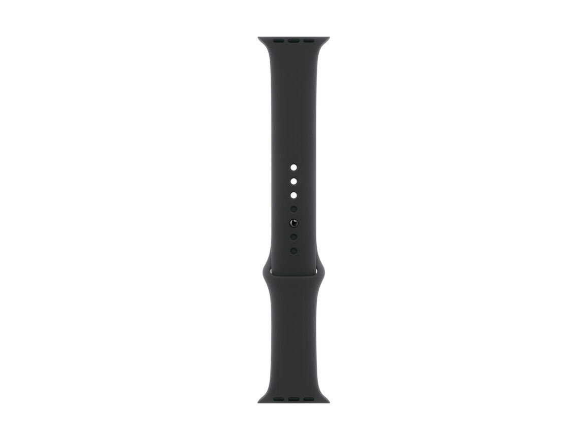 Apple Watch 46mm Sportarmband, schwarz - S/M