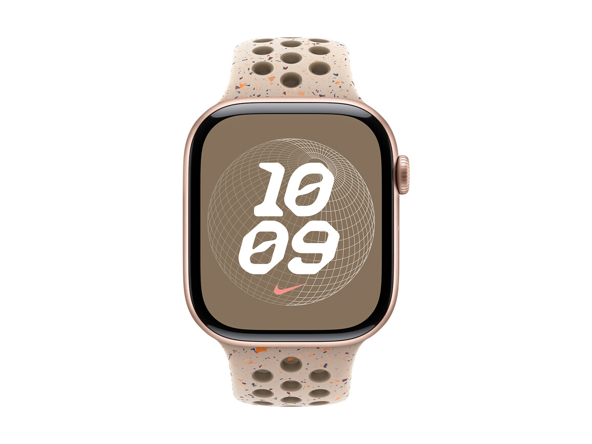 Apple Watch 46mm Nike Sportarmband, desert stone - M/L