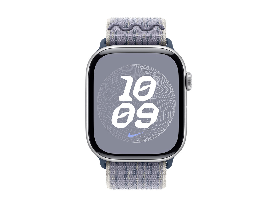 Apple Watch 46mm Nike Sport Loop, grau/blau&gt;