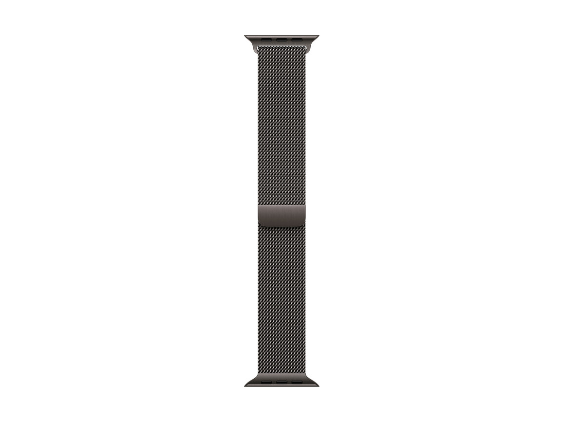 Apple Watch 46mm Milanaise-Armband, schiefer - S/M