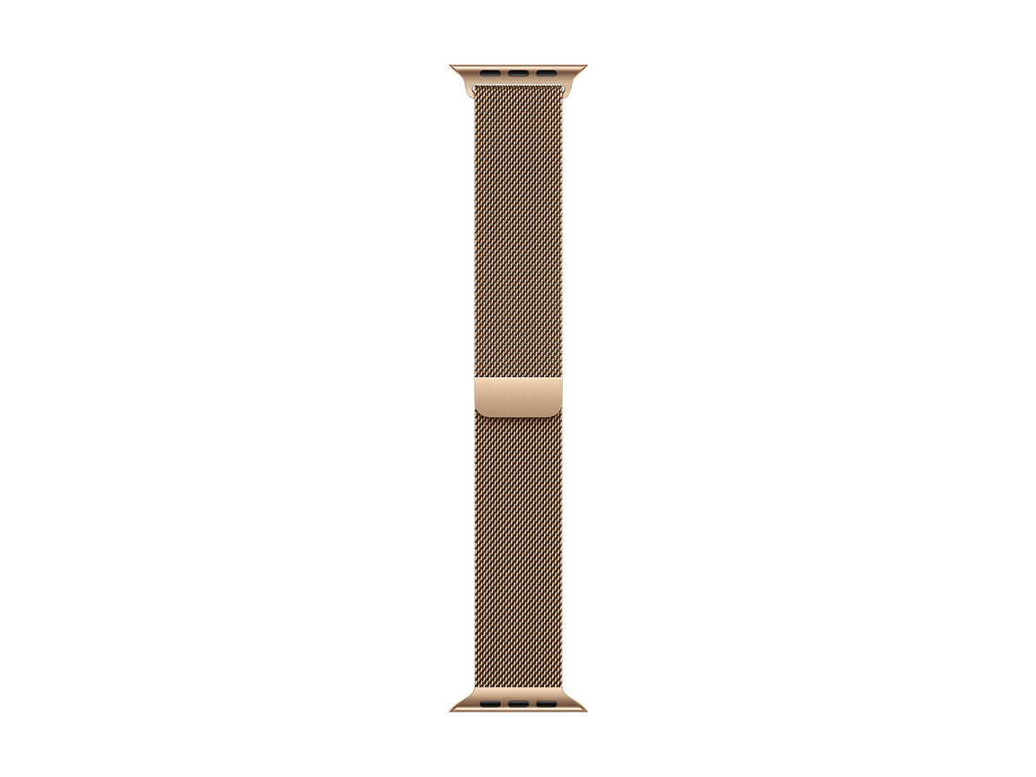 Apple Watch 46mm Milanaise-Armband, gold - S/M