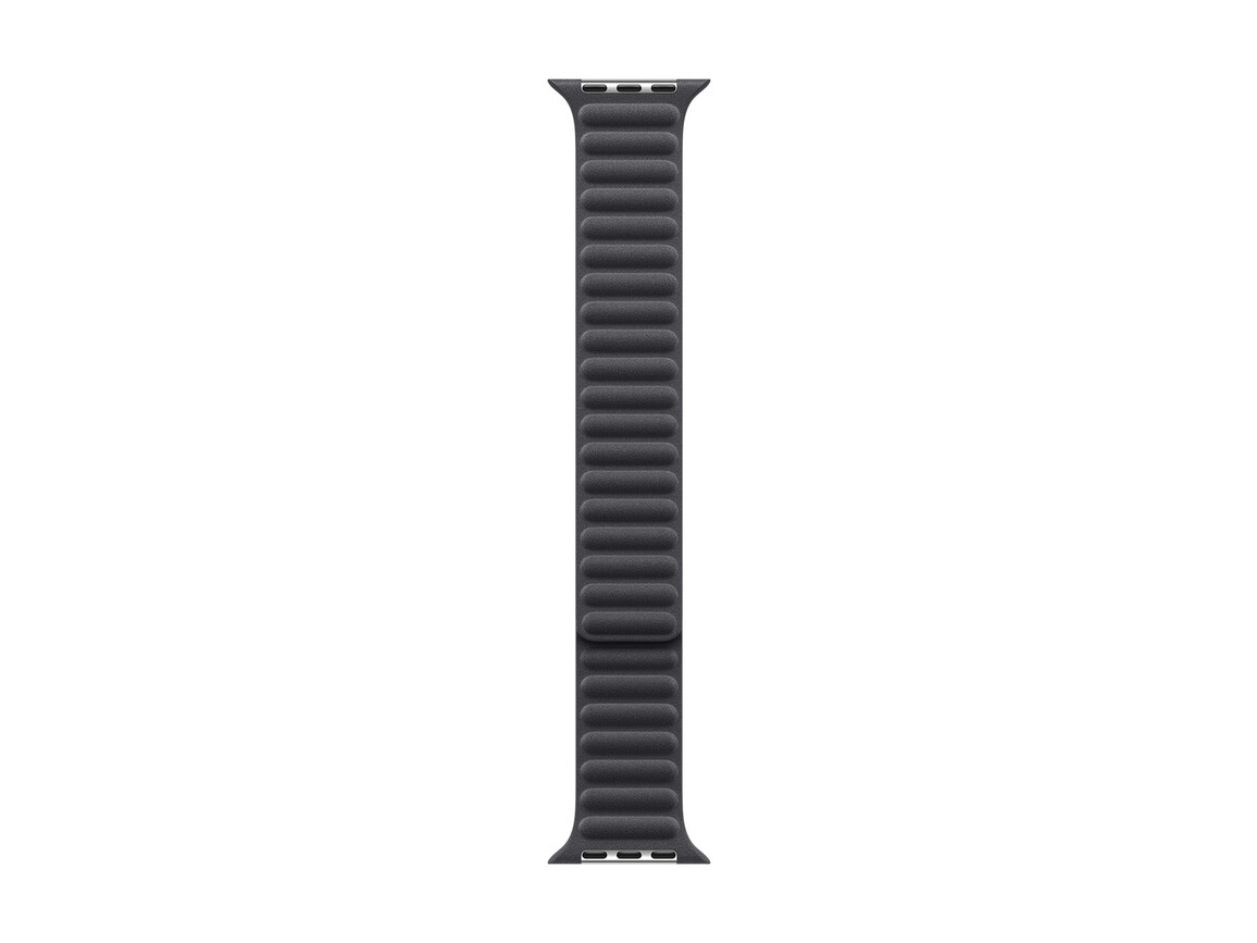 Apple Watch 46mm Armband mit Magnetverschluss, schwarz - S/M>