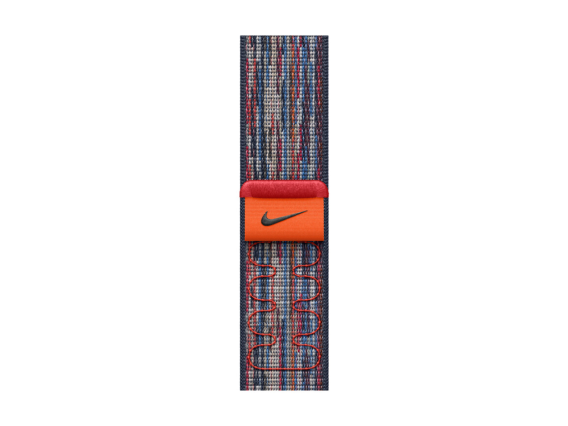Apple Watch 42mm Nike Sport Loop, blau/rot
