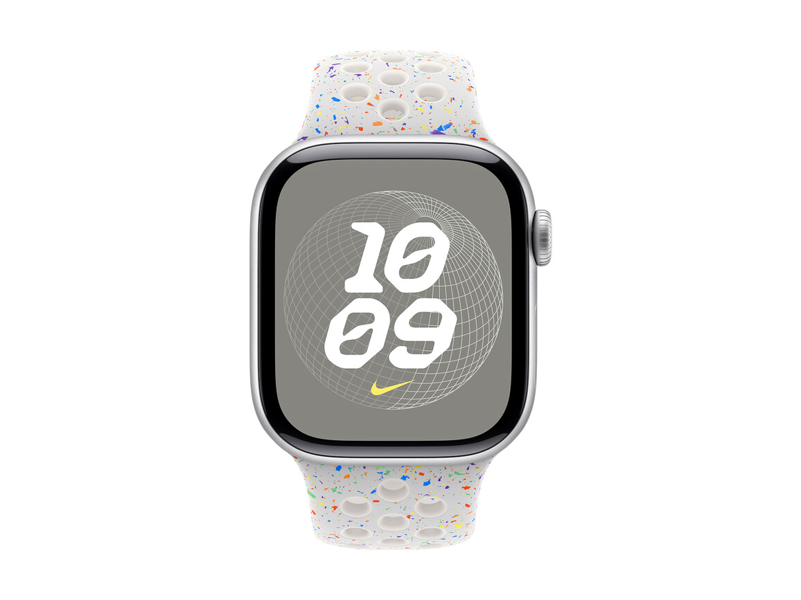 Apple Watch 40mm Nike Sportarmband, pure platinum - M/L