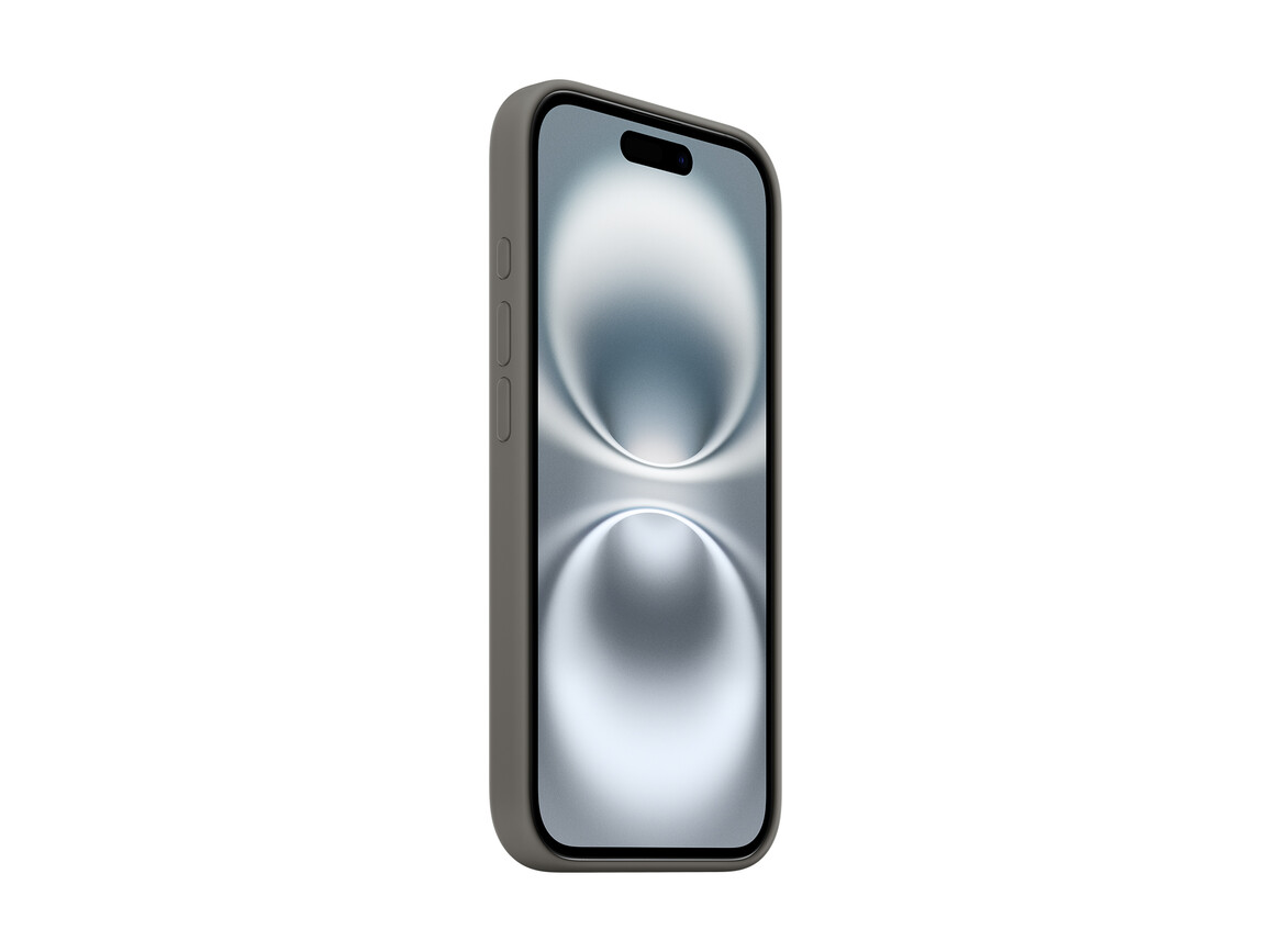 Apple iPhone 16 Silikon Case mit MagSafe, steingrau