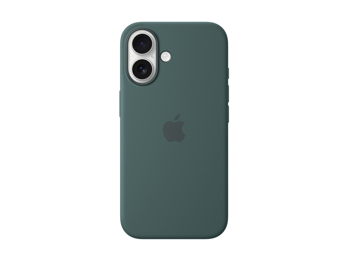 Apple iPhone 16 Silikon Case mit MagSafe, seegrün
