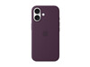 Apple iPhone 16 Silikon Case mit MagSafe, pflaume>