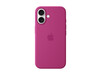 Apple iPhone 16 Silikon Case mit MagSafe, fuchsia