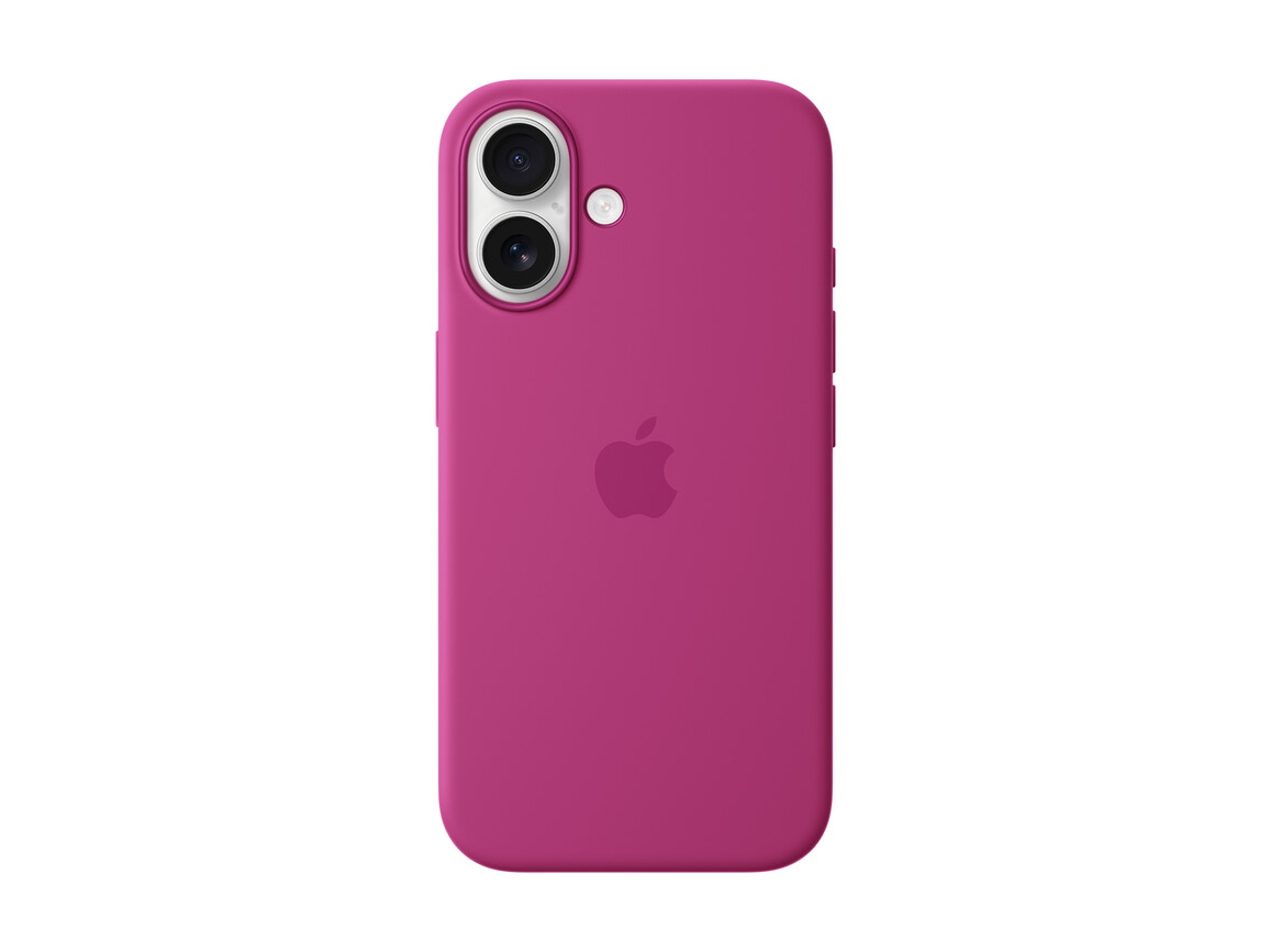 Apple iPhone 16 Silikon Case mit MagSafe, fuchsia