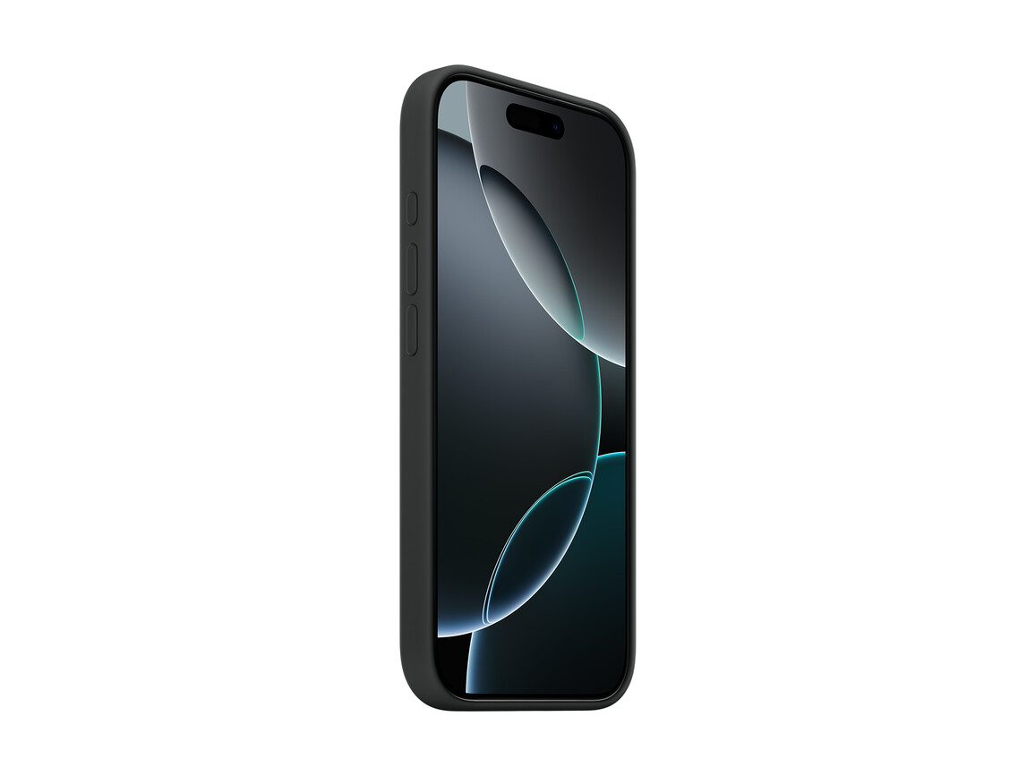 Apple iPhone 16 Pro Silikon Case mit MagSafe, schwarz