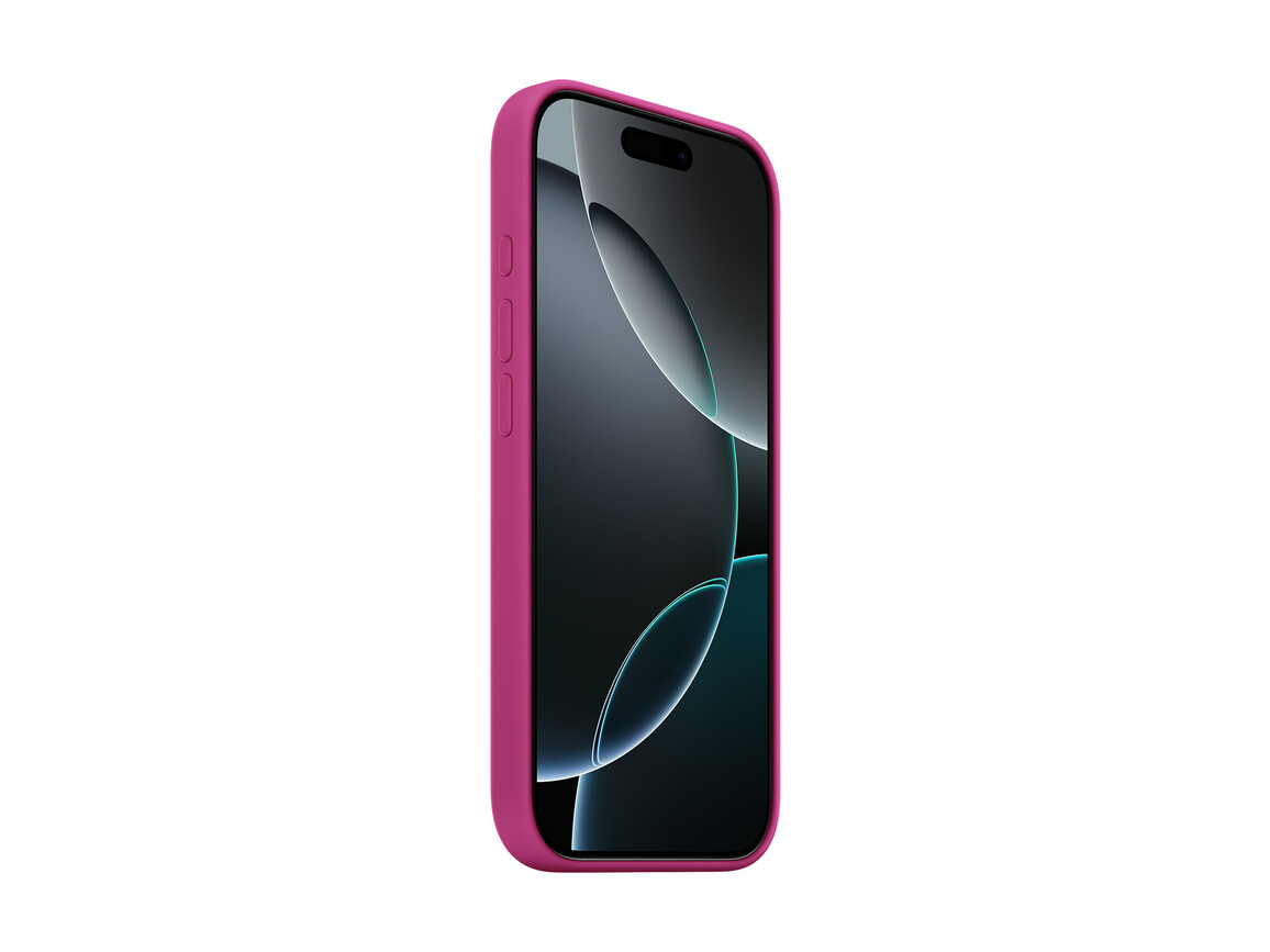 Apple iPhone 16 Pro Silikon Case mit MagSafe, fuchsia