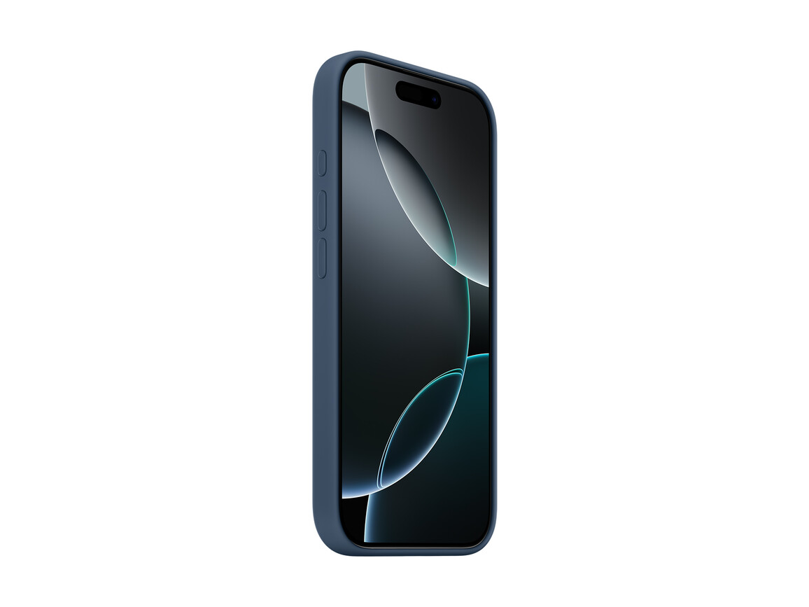 Apple iPhone 16 Pro Silikon Case mit MagSafe, denim