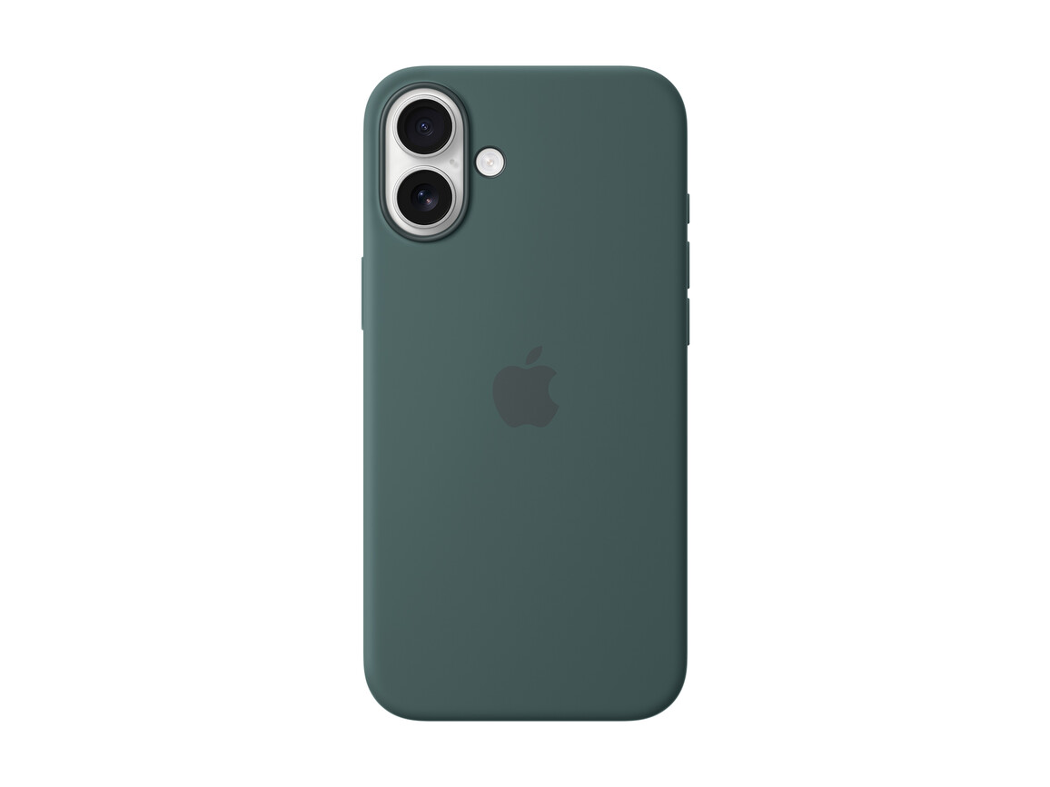 Apple iPhone 16 Plus Silikon Case mit MagSafe, seegrün