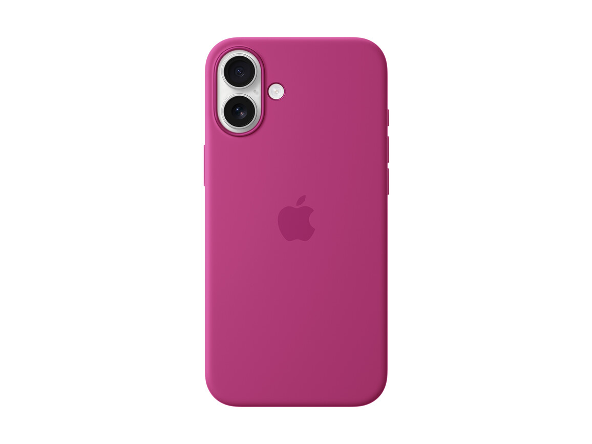 Apple iPhone 16 Plus Silikon Case mit MagSafe, fuchsia