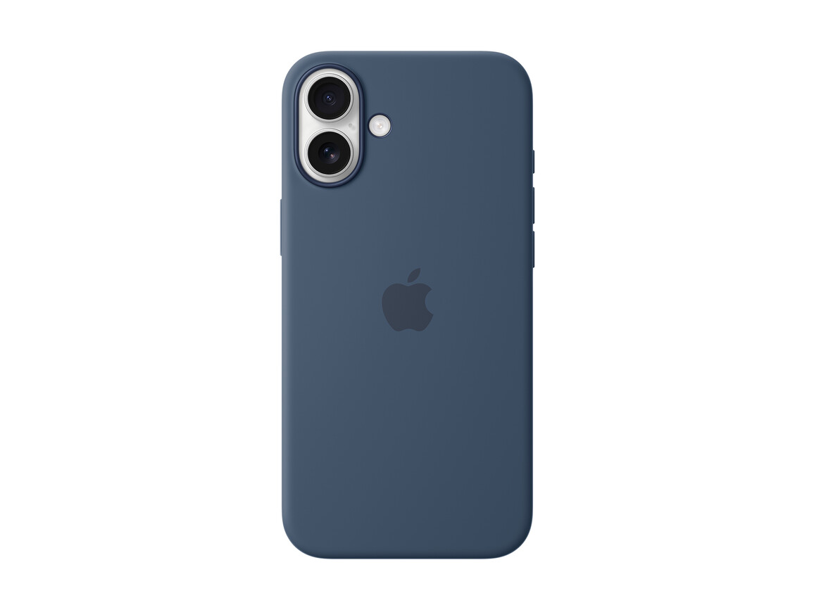 Apple iPhone 16 Plus Silikon Case mit MagSafe, denim