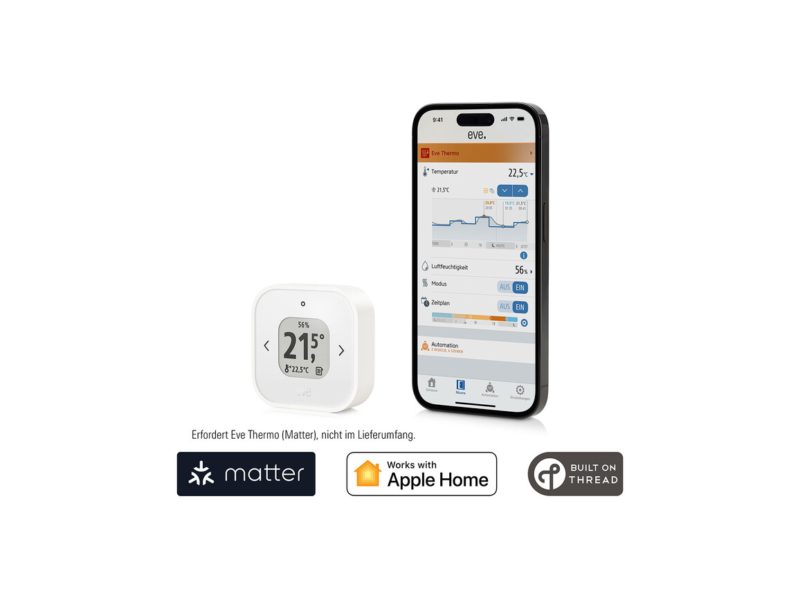 Eve Thermo Control Matter, Temperatursensor und -regler für Eve Thermo Matter