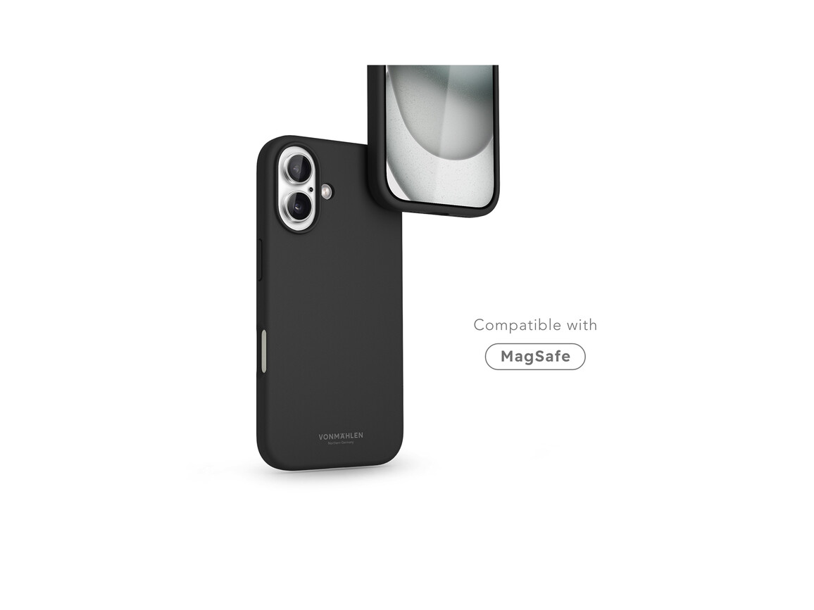 Vonmählen Silikon-Case für iPhone 16, schwarz