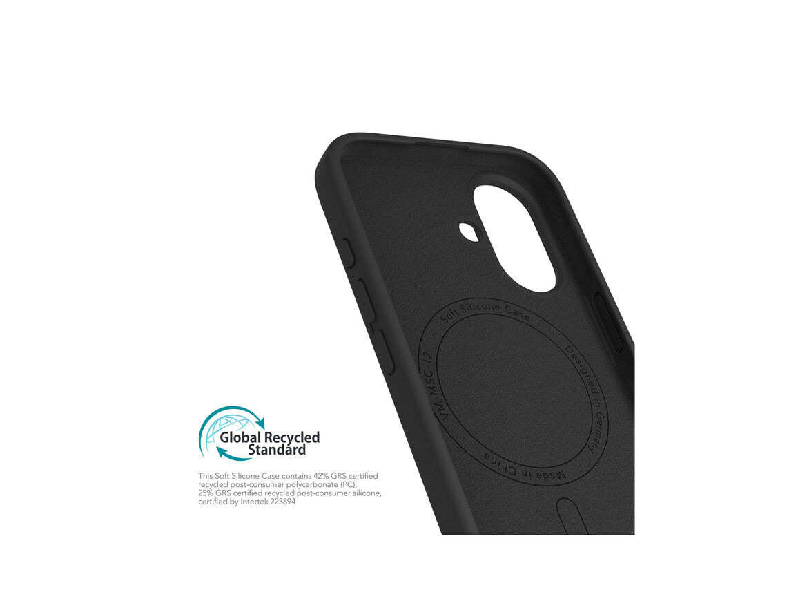 Vonmählen Silikon-Case für iPhone 16, schwarz