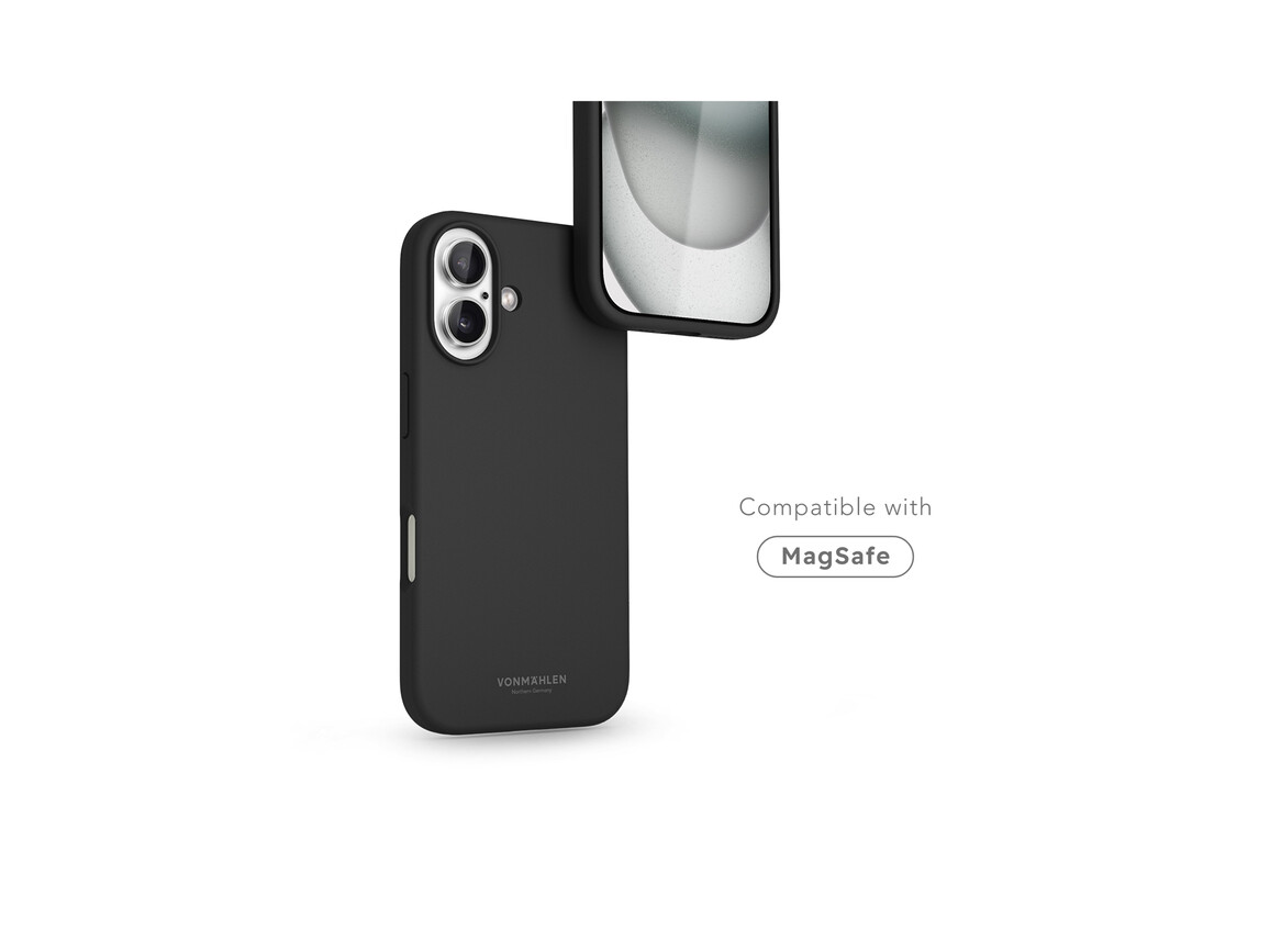 Vonmählen Silikon-Case für iPhone 16 Plus, schwarz