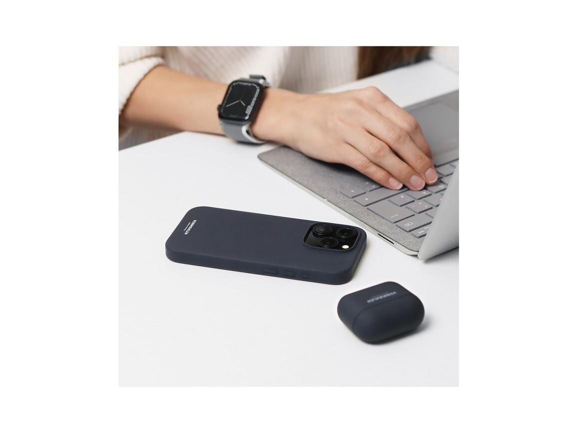 Vonmählen Silikon-Case für iPhone 16 Pro, dunkelblau