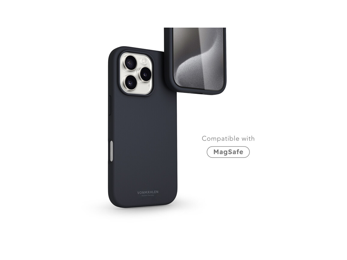 Vonmählen Silikon-Case für iPhone 16 Pro Max, dunkelblau