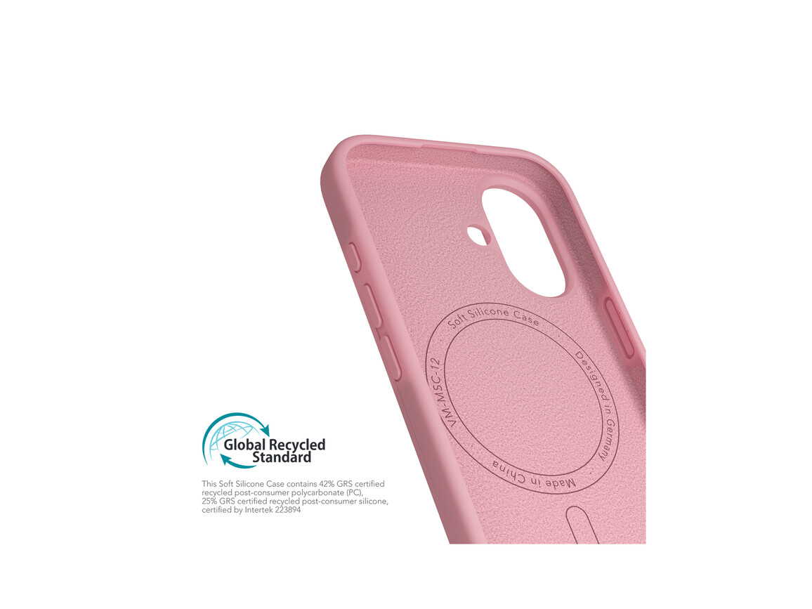 Vonmählen Silikon-Case für iPhone 16 Plus, rosa